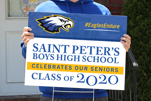 St. Peter's Boys High School Graduation Signs