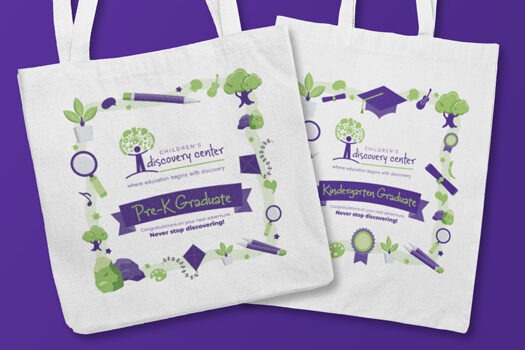 Children's Discovery Center Graduation Bags