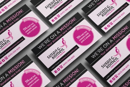 Susan G. Komen Race Cards