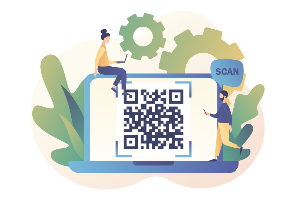 QR Code Scanning Concept